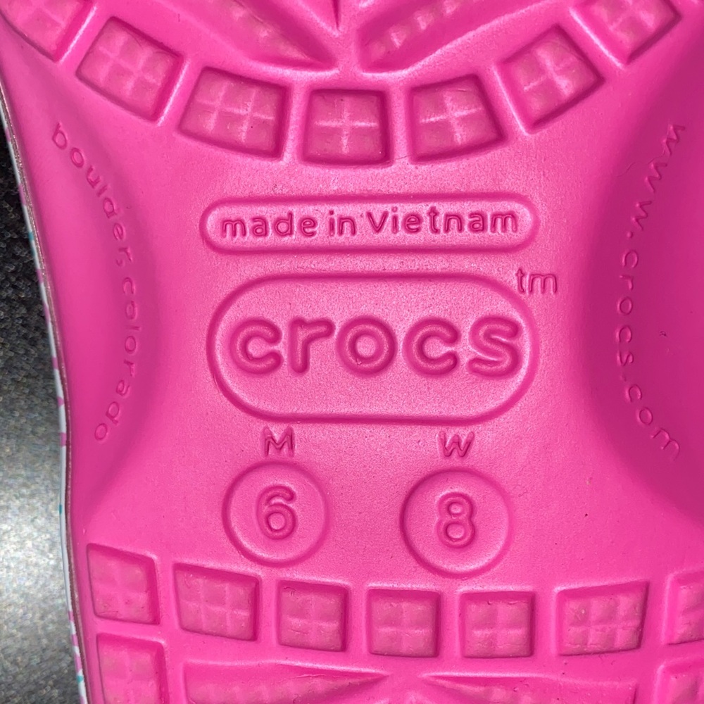 Barbie Adult Hot Pink Crocs with Charms - Picture 4 of 6